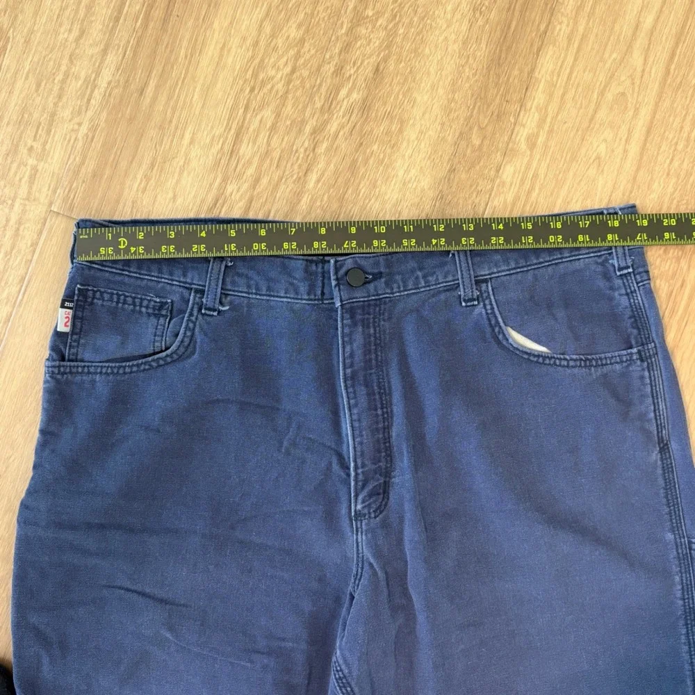 Carhartt FR Flame Resistant Work Pants Mens 40x32 Navy Blue FRB159 DNY Canvas - Picture 7 of 8